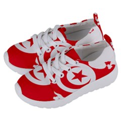Tunisia Flag Map Geography Outline Kids  Lightweight Sports Shoes by Sapixe