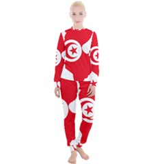 Tunisia Flag Map Geography Outline Women s Lounge Set