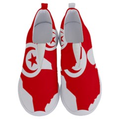 Tunisia Flag Map Geography Outline No Lace Lightweight Shoes