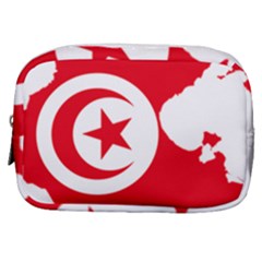 Tunisia Flag Map Geography Outline Make Up Pouch (Small)