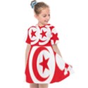 Tunisia Flag Map Geography Outline Kids  Sailor Dress View1