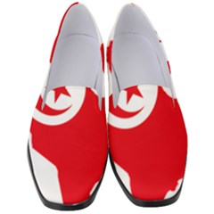 Tunisia Flag Map Geography Outline Women s Classic Loafer Heels