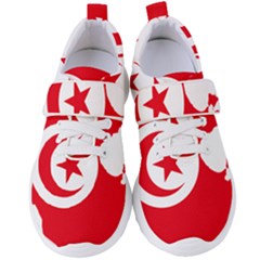 Tunisia Flag Map Geography Outline Women s Velcro Strap Shoes