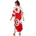 Tunisia Flag Map Geography Outline Grecian Style  Maxi Dress View2