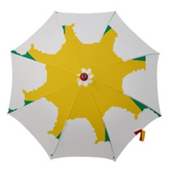 Guinea Flag Map Geography Outline Hook Handle Umbrellas (large)