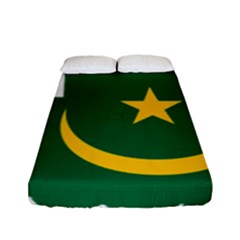 Mauritania Flag Map Geography Fitted Sheet (full/ Double Size) by Sapixe