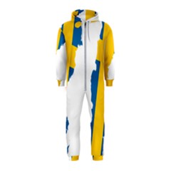 Sweden Country Europe Flag Borders Hooded Jumpsuit (kids) by Sapixe