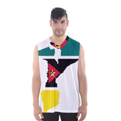 Mozambique Flag Map Geography Men s Sportswear by Sapixe