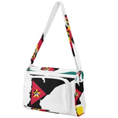 Mozambique Flag Map Geography Front Pocket Crossbody Bag