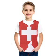 Switzerland Country Europe Flag Kids  Sportswear by Sapixe