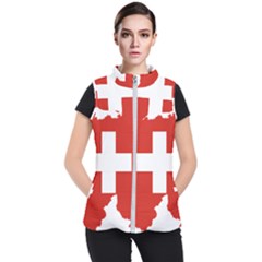 Switzerland Country Europe Flag Women s Puffer Vest