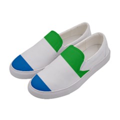 Sierra Leone Flag Map Geography Women s Canvas Slip Ons