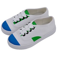 Sierra Leone Flag Map Geography Kids  Classic Low Top Sneakers by Sapixe