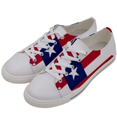 Liberia Flag Map Geography Outline Women s Low Top Canvas Sneakers