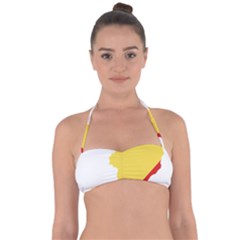 Congo Flag Map Geography Outline Halter Bandeau Bikini Top