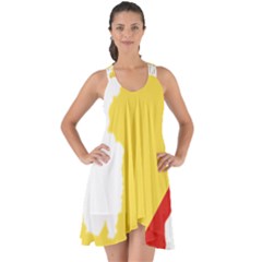 Congo Flag Map Geography Outline Show Some Back Chiffon Dress