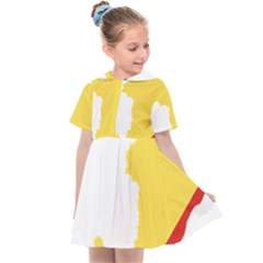 Congo Flag Map Geography Outline Kids  Sailor Dress by Sapixe