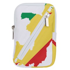 Congo Flag Map Geography Outline Belt Pouch Bag (Small)