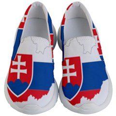 Slovakia Country Europe Flag Kids  Lightweight Slip Ons by Sapixe