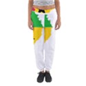 Sao Tome Principe Flag Map Women s Jogger Sweatpants View1