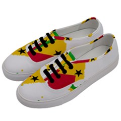 Sao Tome Principe Flag Map Men s Classic Low Top Sneakers by Sapixe