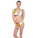 Sao Tome Principe Flag Map Classic Banded Bikini Set  View1