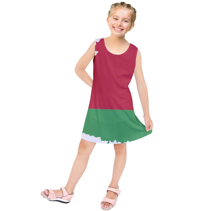 Belarus Country Europe Flag Kids  Tunic Dress