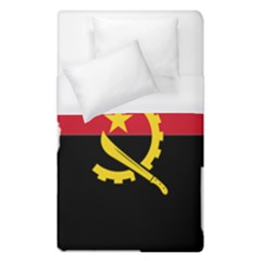 Angola Flag Map Geography Outline Duvet Cover (single Size) by Sapixe