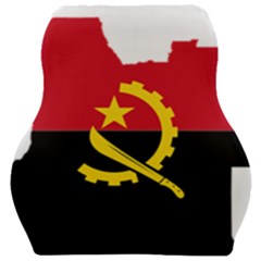 Angola Flag Map Geography Outline Car Seat Velour Cushion  by Sapixe