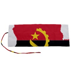 Angola Flag Map Geography Outline Roll Up Canvas Pencil Holder (s) by Sapixe