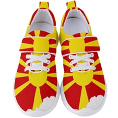 Macedonia Country Europe Flag Women s Velcro Strap Shoes by Sapixe