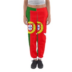 Portugal Flag Borders Cartography Women s Jogger Sweatpants by Sapixe