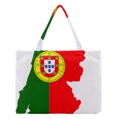 Portugal Flag Borders Cartography Medium Tote Bag