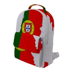 Portugal Flag Borders Cartography Flap Pocket Backpack (large) by Sapixe