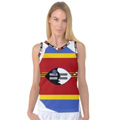 Swaziland Flag Map Geography Women s Basketball Tank Top