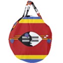 Swaziland Flag Map Geography Giant Round Zipper Tote View2