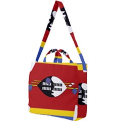 Swaziland Flag Map Geography Square Shoulder Tote Bag by Sapixe