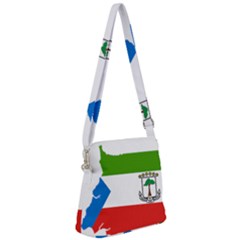 Equatorial Guinea Flag Map Zipper Messenger Bag