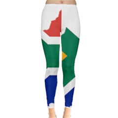 Africa Borders Country Flag Leggings  by Sapixe