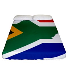 Africa Borders Country Flag Fitted Sheet (queen Size) by Sapixe