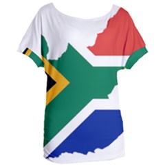 Africa Borders Country Flag Women s Oversized Tee by Sapixe