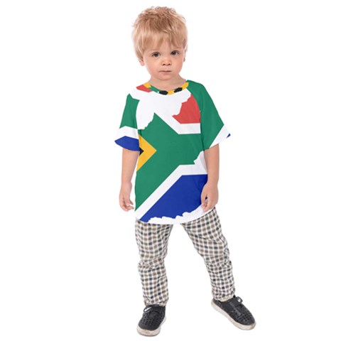 Africa Borders Country Flag Kids  Raglan Tee by Sapixe