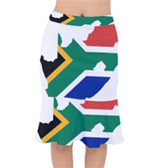 Africa Borders Country Flag Short Mermaid Skirt