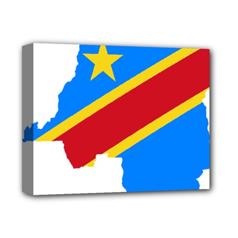 Democratic Republic Of The Congo Flag Deluxe Canvas 14  X 11  (stretched) by Sapixe