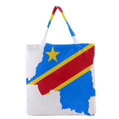 Democratic Republic Of The Congo Flag Grocery Tote Bag by Sapixe