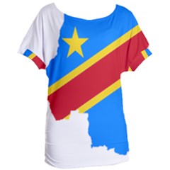 Democratic Republic Of The Congo Flag Women s Oversized Tee