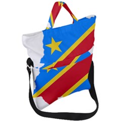 Democratic Republic Of The Congo Flag Fold Over Handle Tote Bag by Sapixe