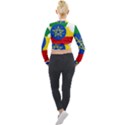 Ethiopia Flag Map Geography Long Sleeve Cropped Velvet Jacket View2