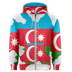 Borders Country Flag Geography Map Men s Zipper Hoodie by Sapixe