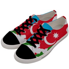 Borders Country Flag Geography Map Men s Low Top Canvas Sneakers by Sapixe